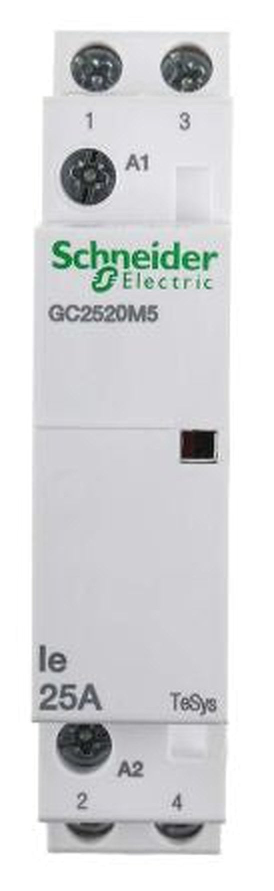 Schneider Electric TeSyS GC Contactor, 230V ac Coil, 2-Pole, 25 A, 1.3 W 220V, 2 NO, 250V ac