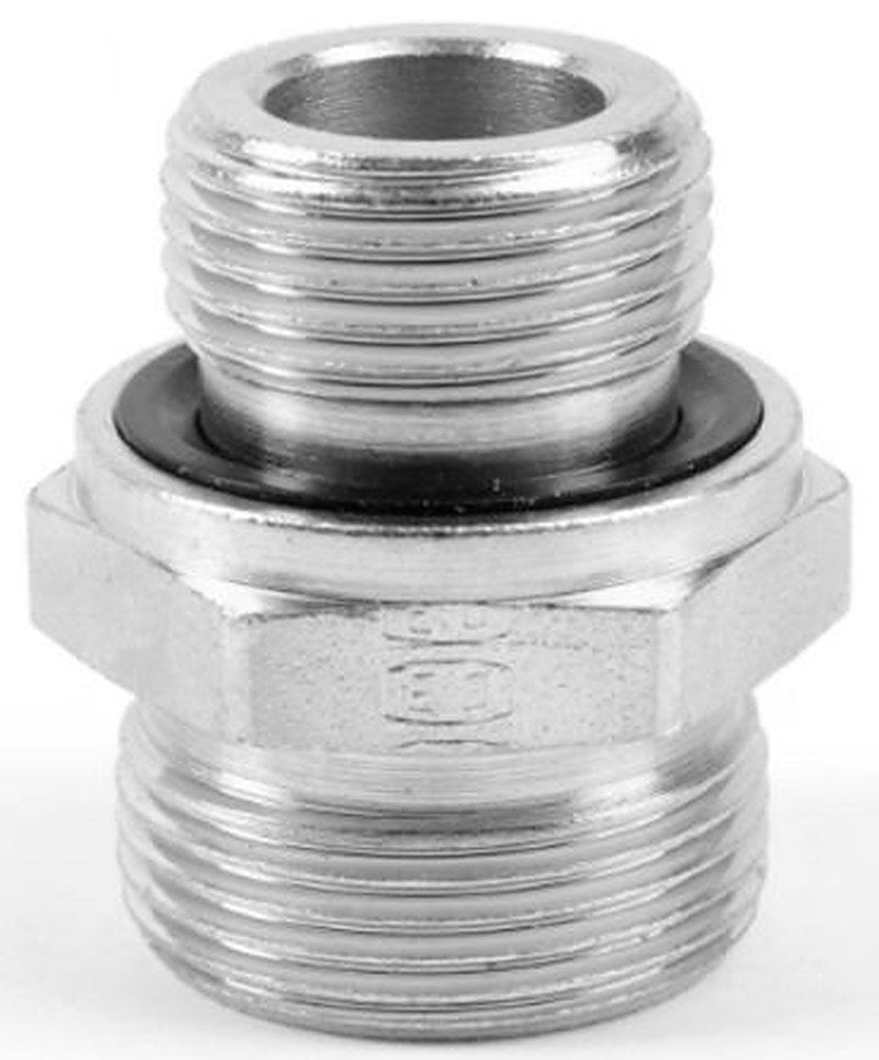 Parker GE22LREDOMDCF Hydraulic Fitting Male G, Steel, 22 mm Hose ID