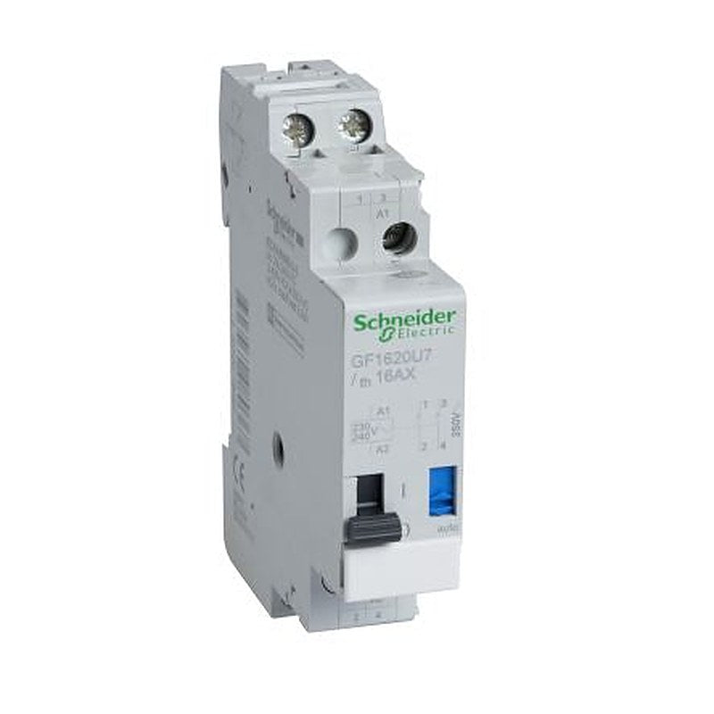 Schneider Electric DIN Rail Power Relay, 230V ac, 240 V ac Coil, 16A Switching Current, SPST