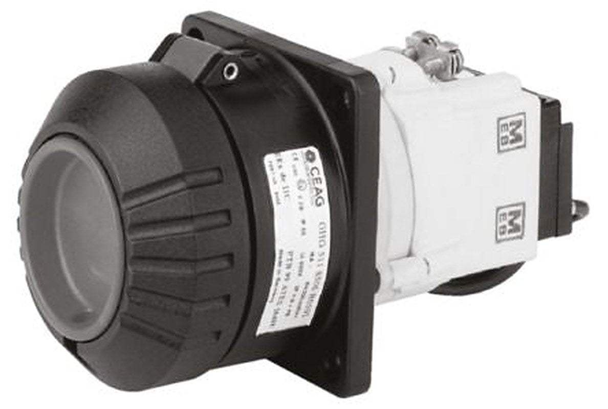 Eaton, GHG IP54, IP66 Black Heavy Duty Power Connector, Cable Mount, Rated At 32A, 415V