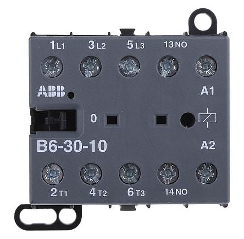 ABB B Contactor, 230V ac Coil, 3-Pole, 9 A, 4 kW 240V ac, 3 NO, 690V ac