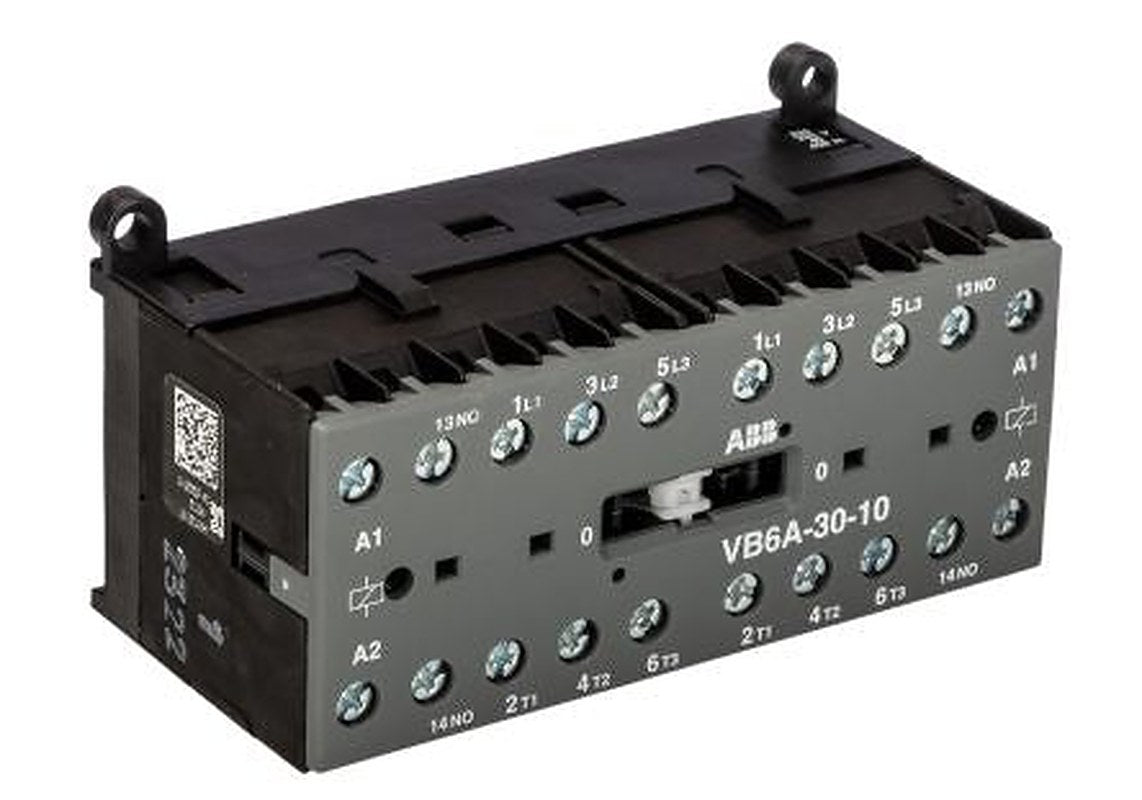 ABB VB6A-30-10 Contactor, 240V Coil, 3-Pole, 20 A, 4 kW 240V, 3 NO