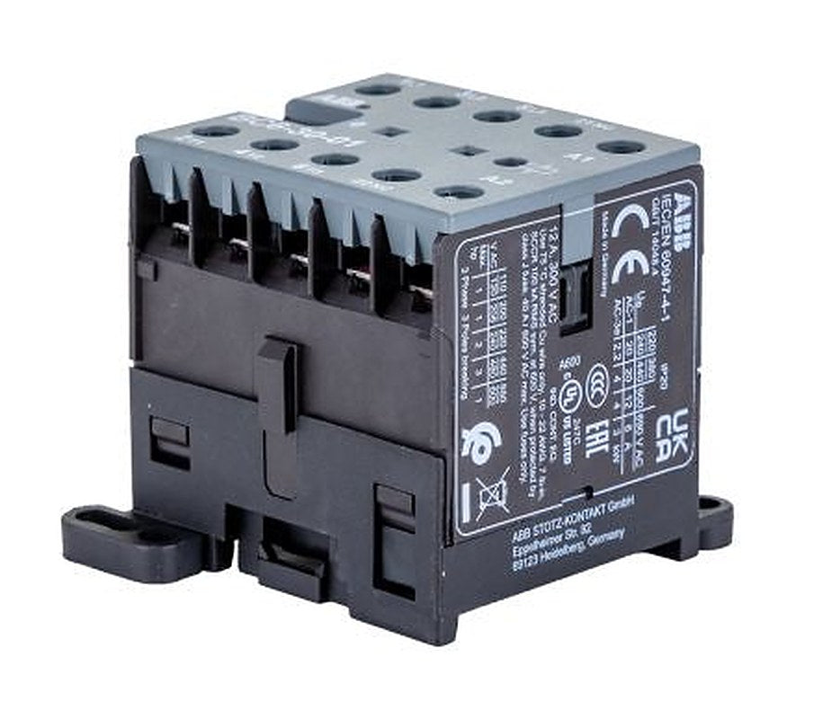 ABB BC6-30-01 Contactor, 24V Coil, 3-Pole, 20 A, 4 kW 24V, 3 NO