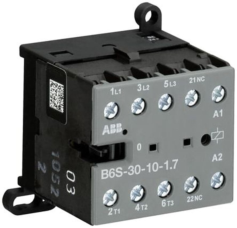 ABB GJL121 Contactor, 3-Pole, 20 A, 4 kW 17V dc, 32 V dc, 17 V dc, 32 V dc, 4 NO, 690V