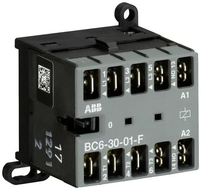 ABB BC6-30-01-F Contactor, 24V Coil, 3-Pole, 20 A, 4 kW 24V, 3 NO