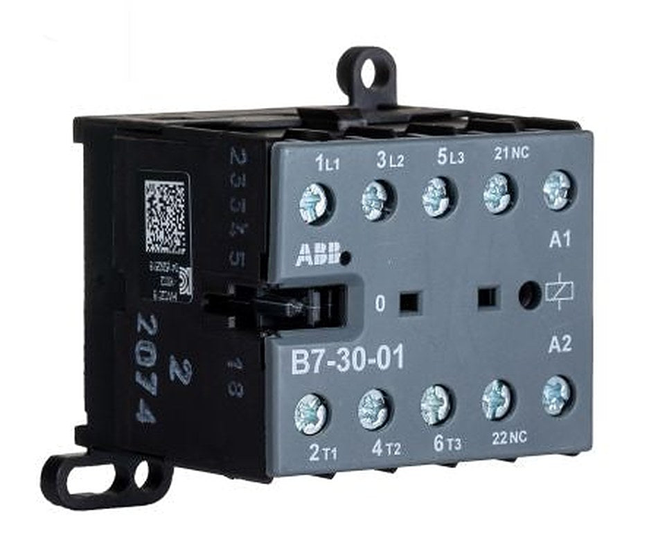 ABB B7-30-01 Contactor, 24V Coil, 3-Pole, 20 A, 5.5 kW 24V, 3 NO