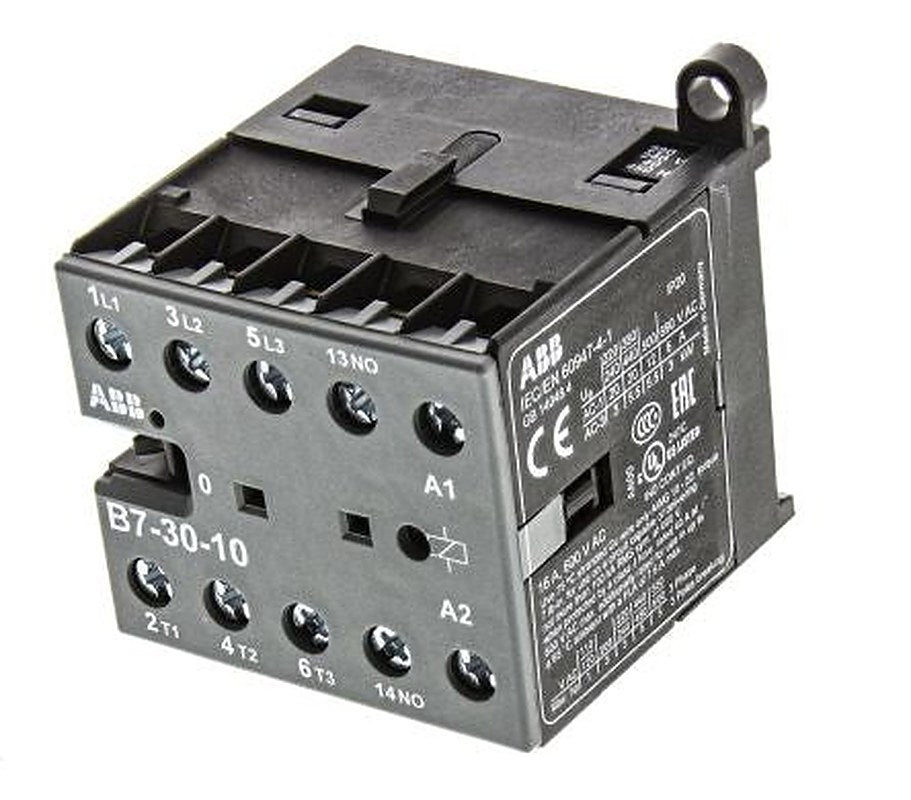 ABB B Contactor, 230V ac Coil, 3-Pole, 20 A, 5.5 kW 240V ac, 3 NO, 690V ac