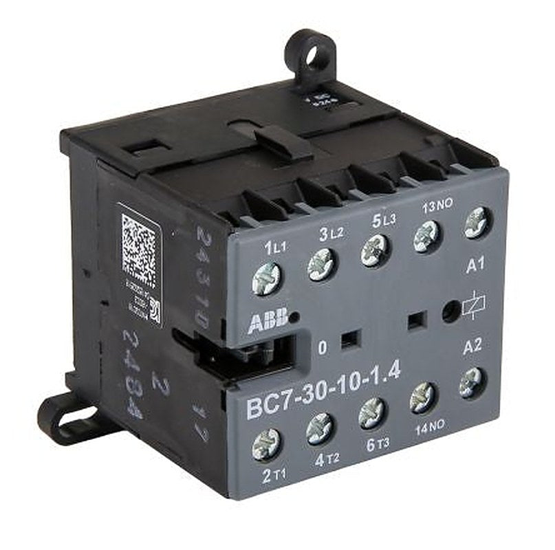 ABB BC7-30-10-1.4W Contactor, 24V Coil, 3-Pole, 20 A, 5.5 kW 24V, 3 NO