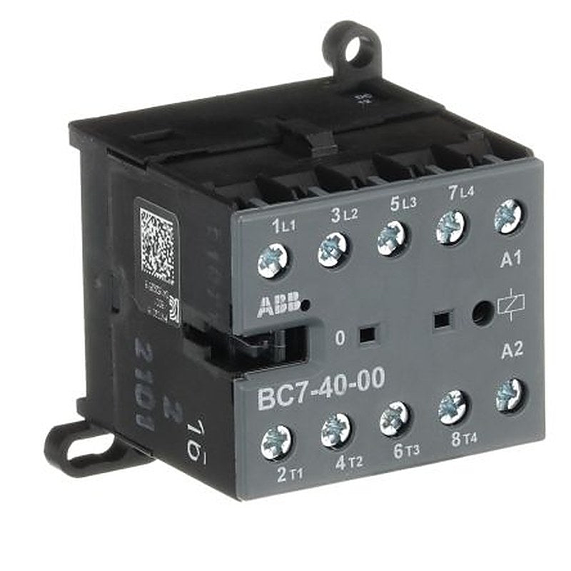 ABB B Contactor, 12V dc Coil, 4-Pole, 20 A, 5.5 kW 12V, 4 NO