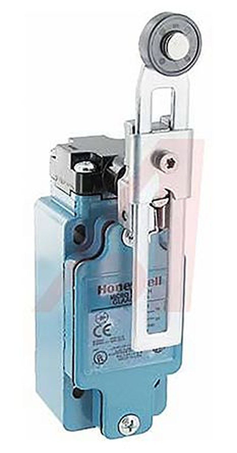 Honeywell GLA Series Adjustable Roller Lever Limit Switch, 1 NO/1 NC, IP67, Die Cast Zinc Epoxy Coated Housing, 600V ac,