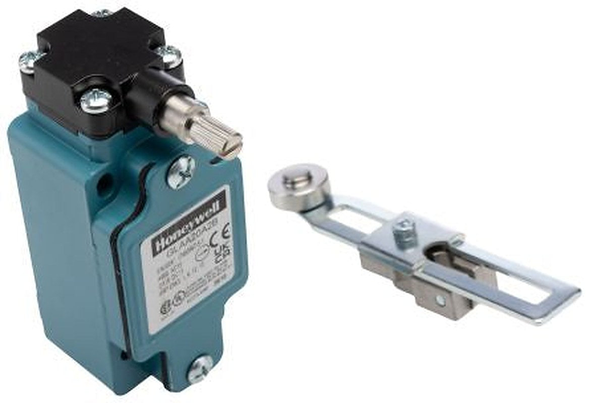 Honeywell GLA Series Adjustable Roller Lever Limit Switch, 2 NO/2 NC, IP67, Die Cast Zinc Housing, 600V ac, 10A