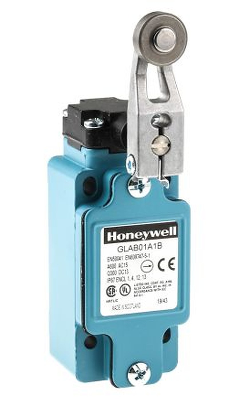 Honeywell GLA Series Roller Lever Limit Switch, 1 NO/1 NC (SPDT), IP67, Die Cast Zinc Housing, 600V ac, 6A