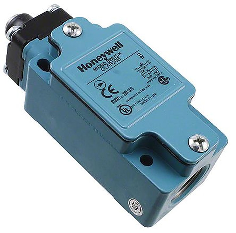 Honeywell GLA Series Plunger Limit Switch, DPDT, IP67, Die Cast Zinc Epoxy Coated Housing, 600V ac, 6A