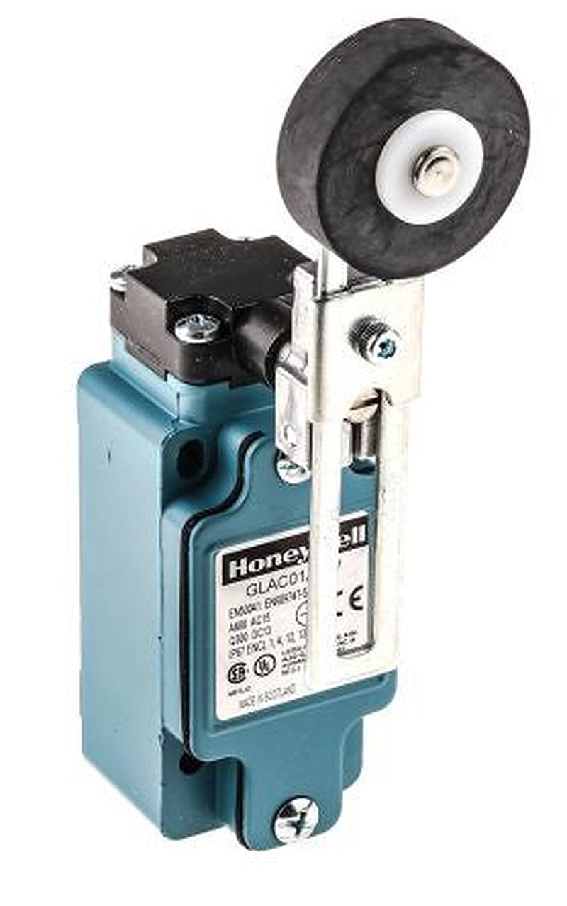 Honeywell GLA Series Adjustable Roller Lever Limit Switch, SPDT, IP67, Die Cast Zinc Housing, 600V ac, 6A