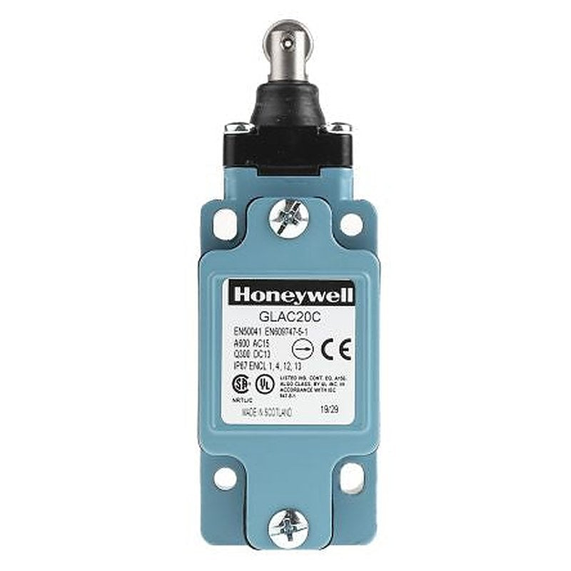 Honeywell GLA Series Plunger Limit Switch, 2 NC/2 NO, IP67, Die Cast Zinc Housing, 600V ac, 6A