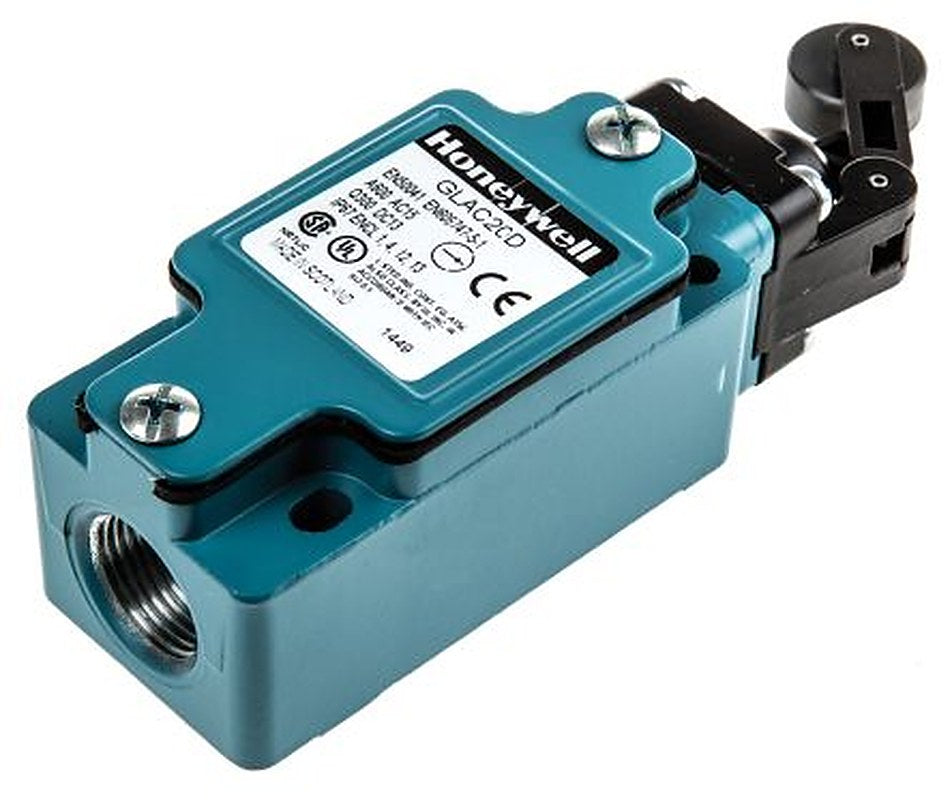 Honeywell GLA Series Roller Lever Limit Switch, 2 NC/2 NO, IP67, Die Cast Zinc Housing, 600V ac, 6A