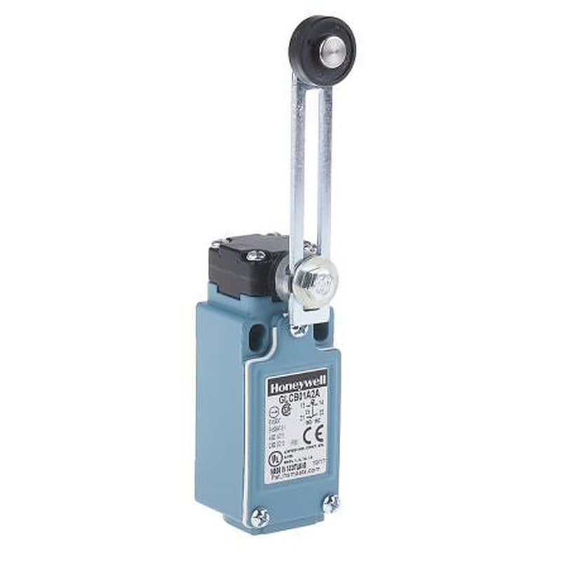 Honeywell GLC Series Adjustable Roller Lever Limit Switch, 1 NC/1 NO, IP66, Die Cast Zinc Housing, 240V ac, 6A
