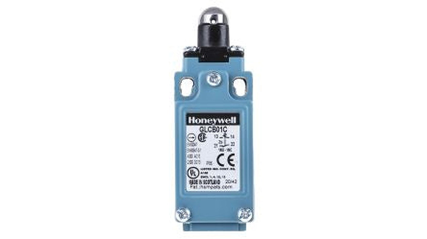 Honeywell GLC Series Roller Plunger Limit Switch, 1 NC/1 NO, IP66, Die Cast Zinc Housing, 240V ac, 6A