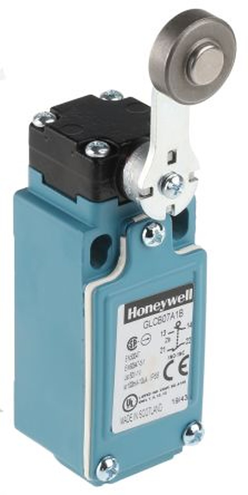Honeywell GLC Series Roller Lever Limit Switch, 1 NC/1 NO, IP66, Die Cast Zinc Housing, 240V ac, 6A