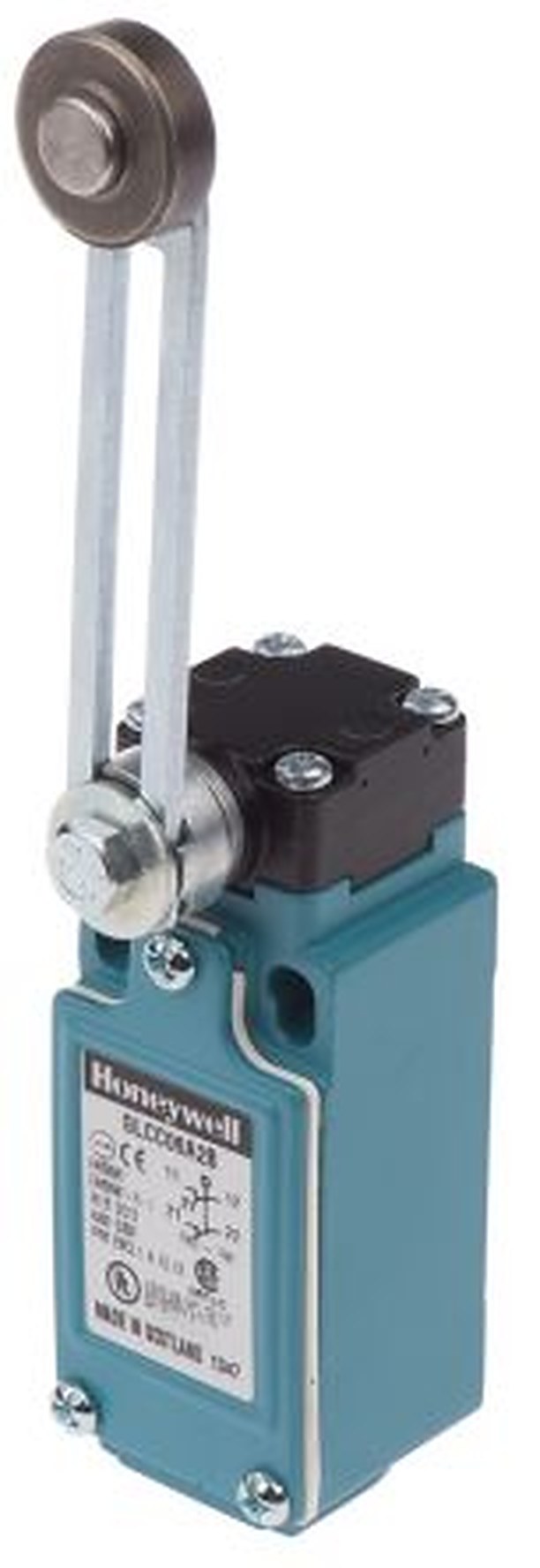 Honeywell GLC Series Adjustable Roller Lever Limit Switch, 2 NC, IP66, Die Cast Zinc Housing, 600V ac, 10A