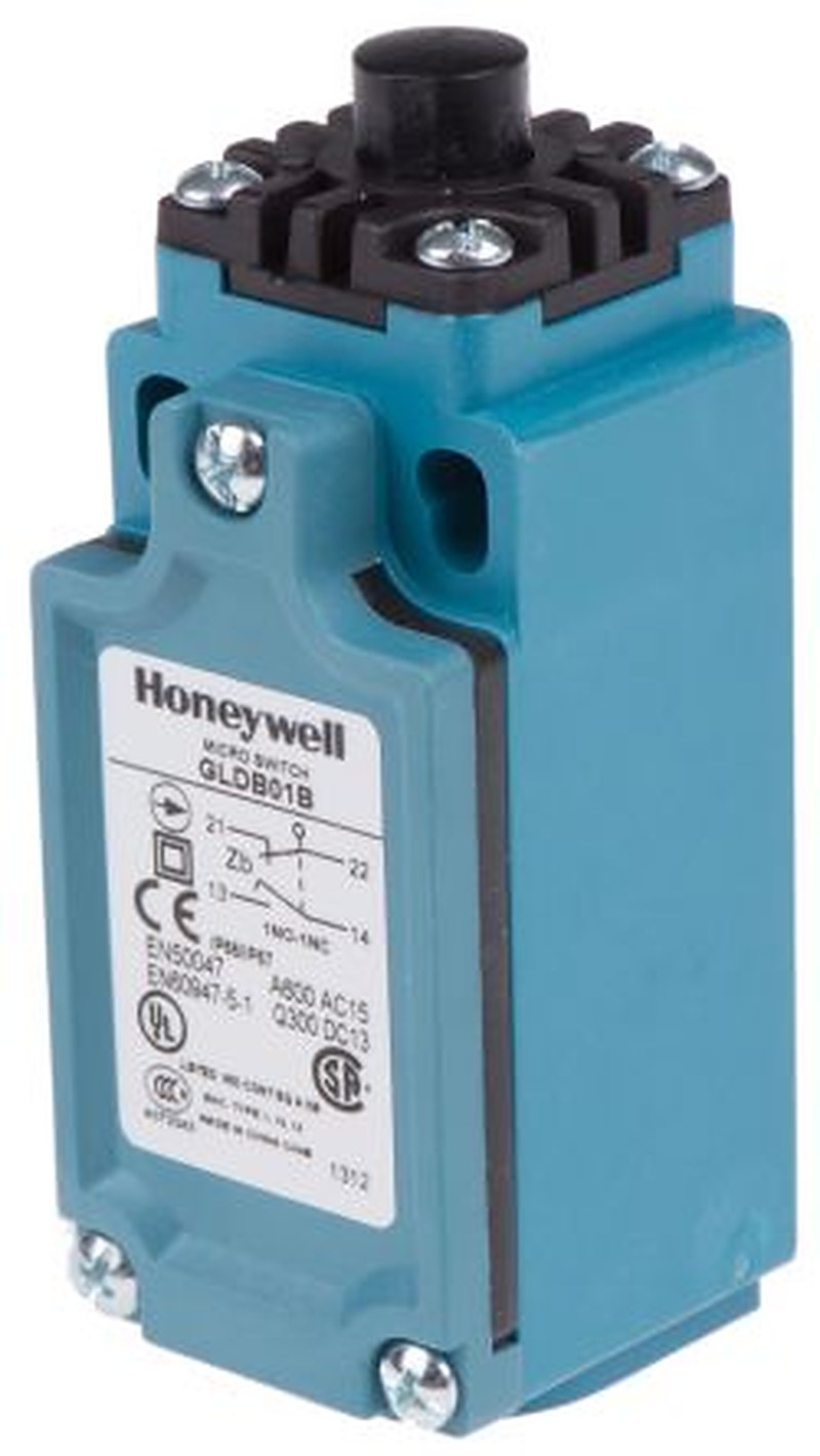 Honeywell GLD Series Plunger Limit Switch, SPDT, IP66, Fibreglass Reinforced Thermoplastic Housing, 240V ac, 6A