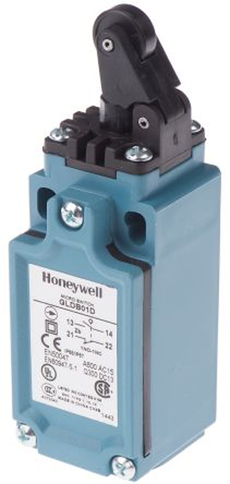 Honeywell GLD Series Roller Lever Limit Switch, 1 NC/1 NO, IP66, Fibreglass Reinforced Thermoplastic Housing, 240V ac,