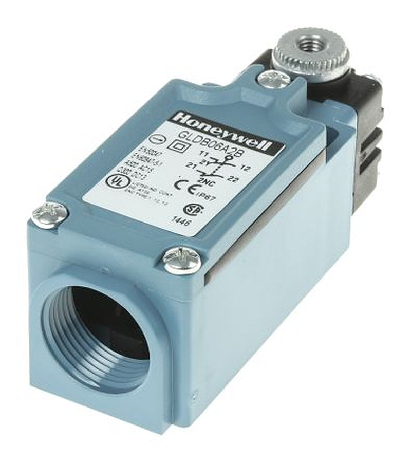 Honeywell GLD Series Adjustable Roller Lever Limit Switch, DPST, IP66, Fibreglass Reinforced Thermoplastic Housing, 240V