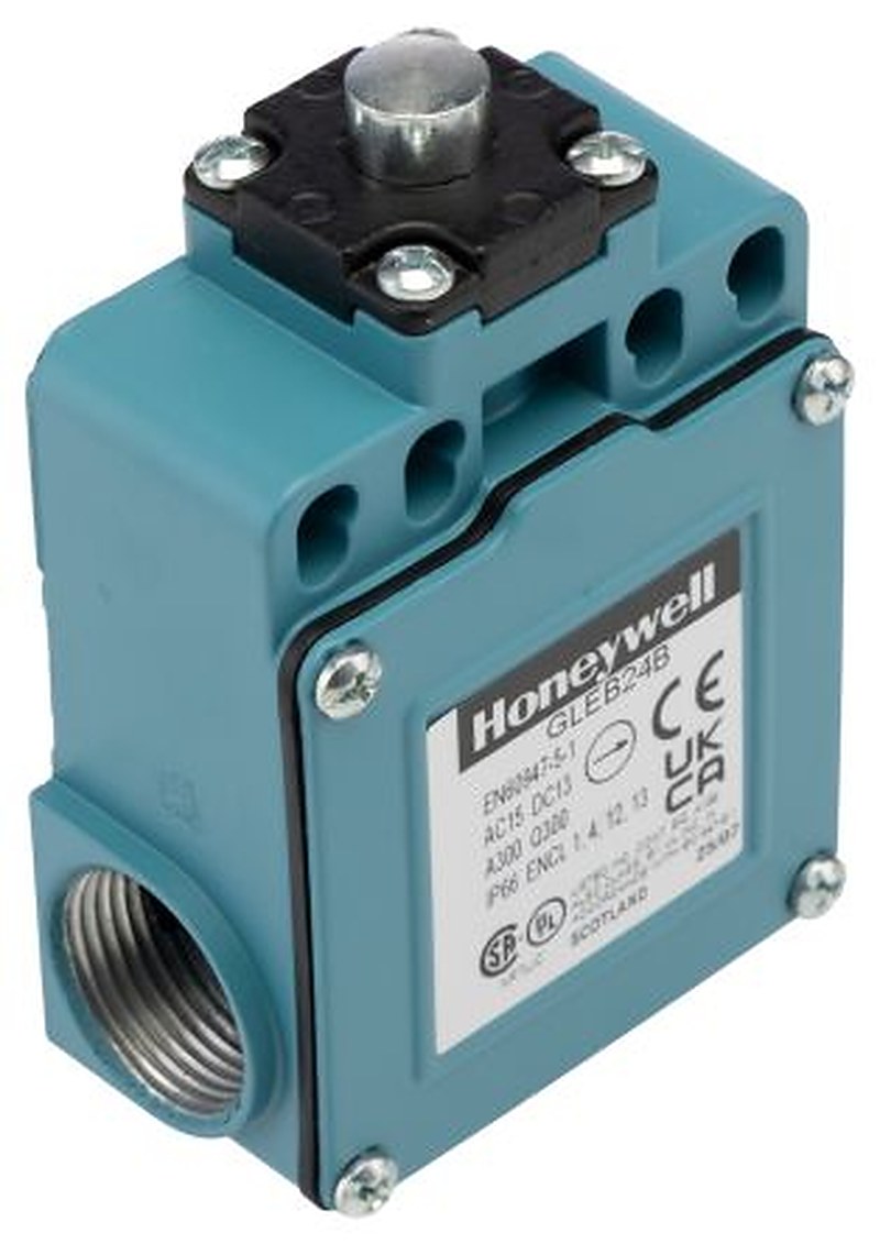 Honeywell GLE Series Plunger Limit Switch, 2 NO/2 NC, IP67, Die Cast Zinc Epoxy Coated Housing, 240V ac, 6A