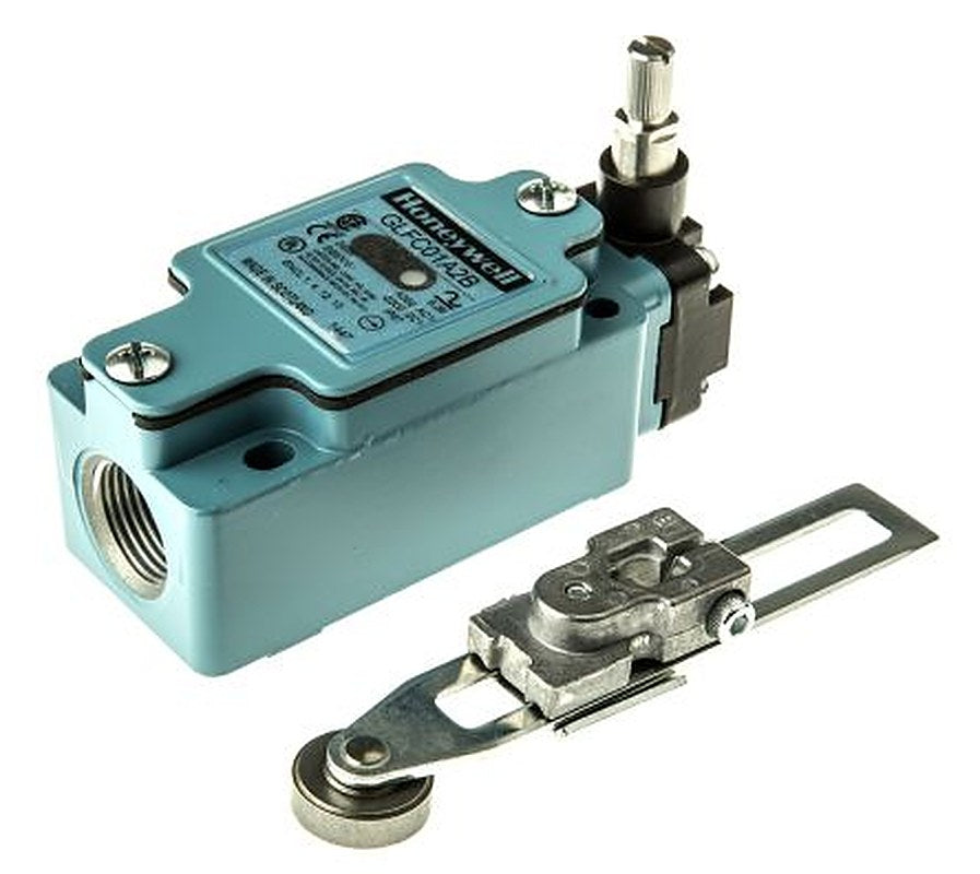 Honeywell GLF Series Adjustable Roller Lever Limit Switch, SPDT, IP67, Die Cast Zinc Epoxy Coated Housing, 600V ac, 6A
