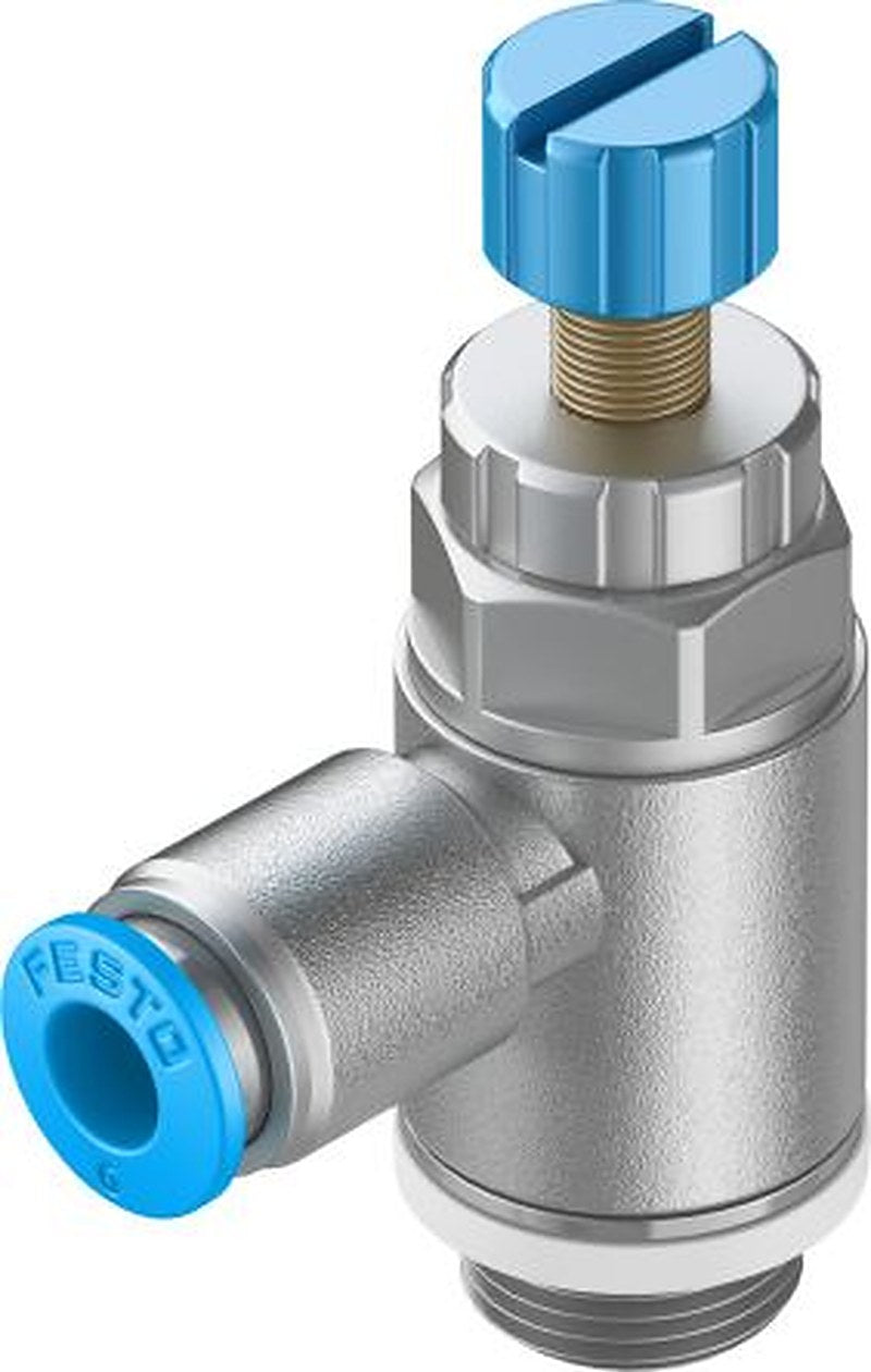 Festo GRLA Series Flow Controller Exhaust Valve, 193147 ISO 1179-1 and ISO 228-1 ISO 1179-1 and ISO 228-1