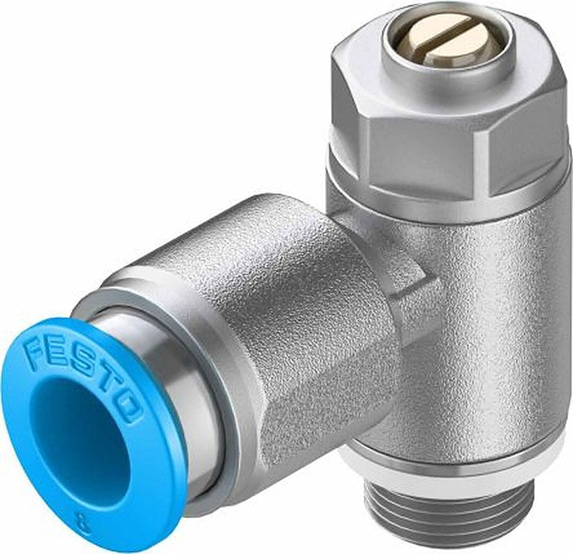 Festo GRLA Series Flow Controller Exhaust Valve, 193145 ISO 1179-1 and ISO 228-1 ISO 1179-1 and ISO 228-1