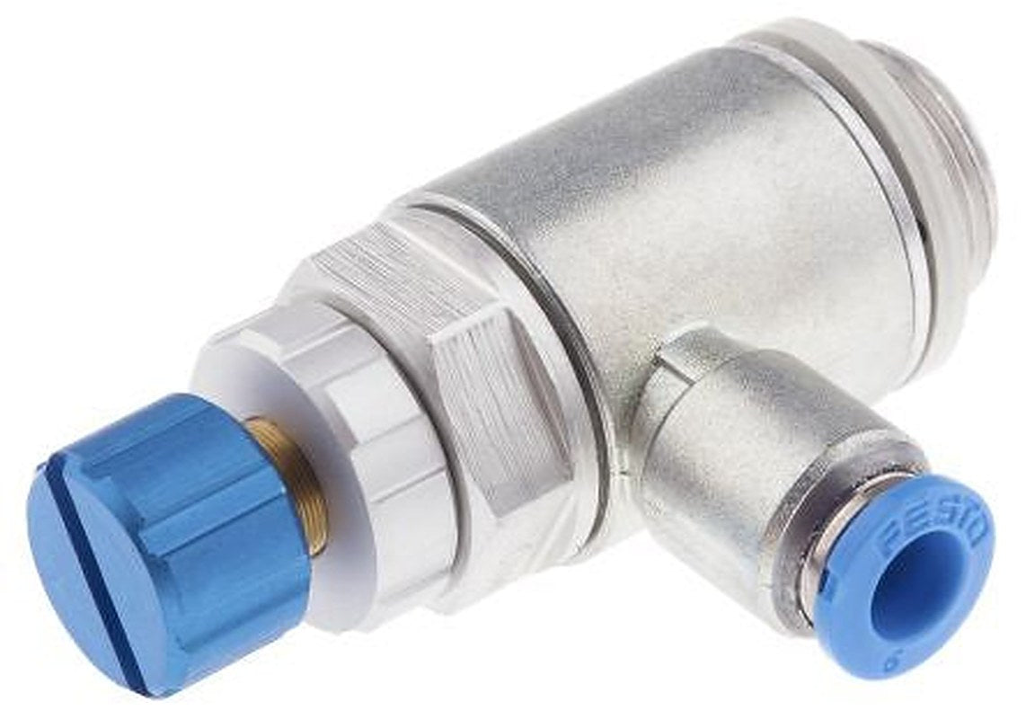 Festo GRLA Series Flow Controller Exhaust Valve, 534341, Inlet Female, Outlet Male
