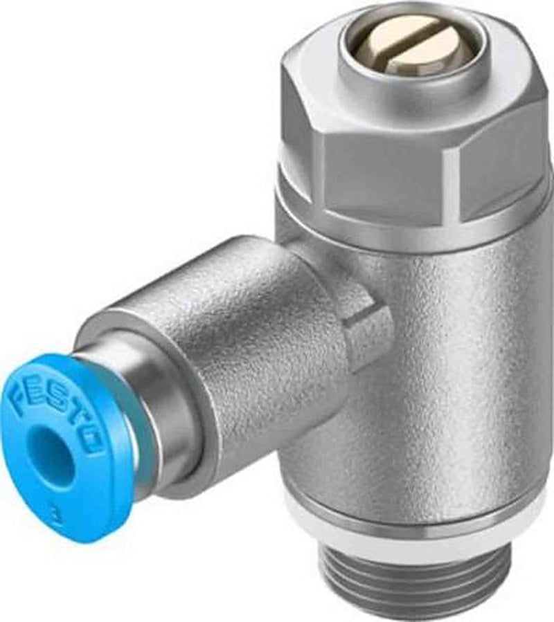 Festo GRLZ-1/8-QS-3-D Series Pressure Relief Valve, Pneumatic QS-3 Pneumatic G 1/8 in G
