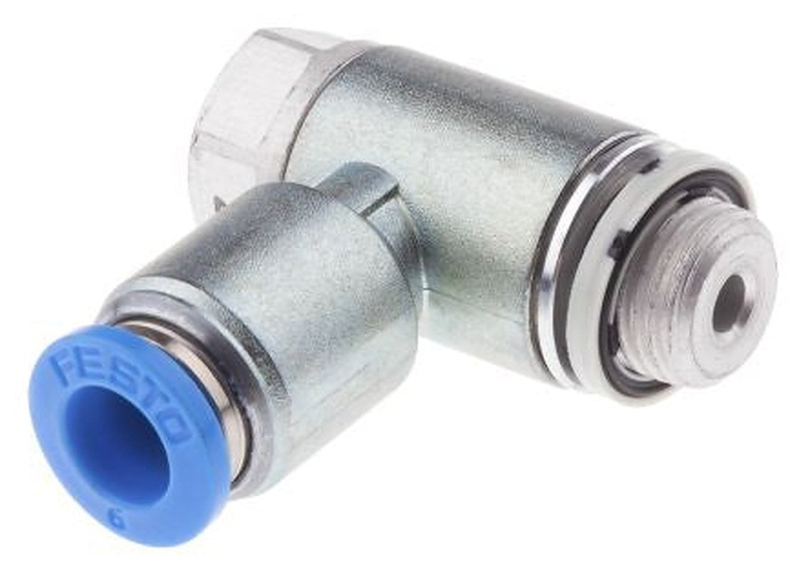 Festo GRLZ Series Flow Controller Flow Regulator, 193158, Inlet Female, Outlet Male