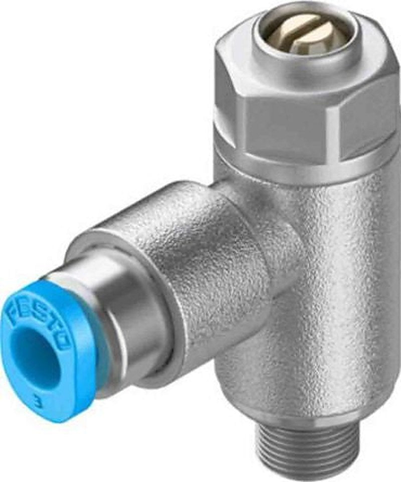 Festo GRLZ-M5-QS-3-D Series Pressure Relief Valve, Pneumatic Metric QS-3 Pneumatic Metric M5