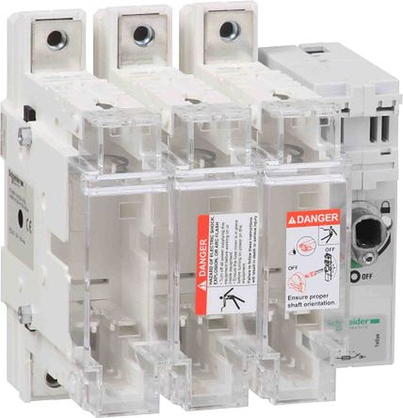 Schneider Electric Fuse Switch Disconnector, 3-Pole, 125 A, 100A
