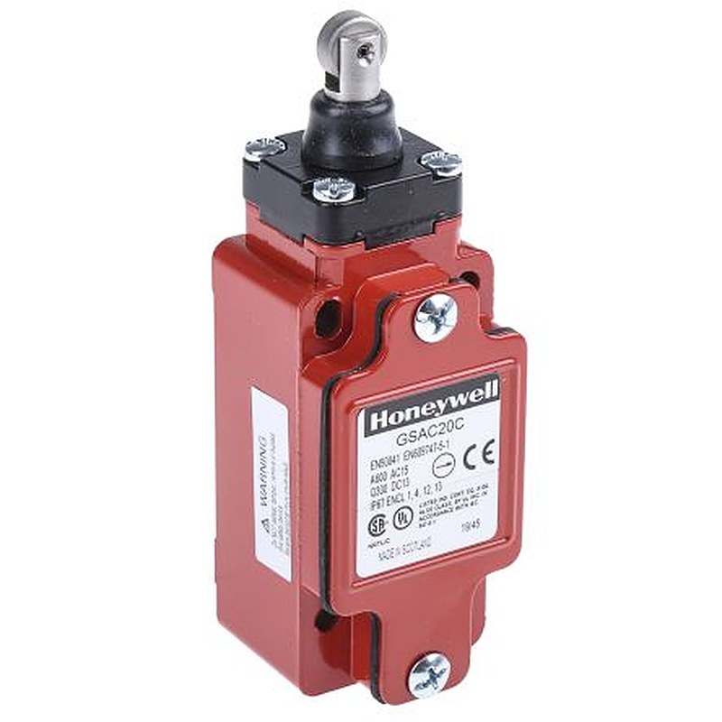 Honeywell GSS Series Plunger Limit Switch, DPDT, IP67, Metal Housing, 600V ac, 6A
