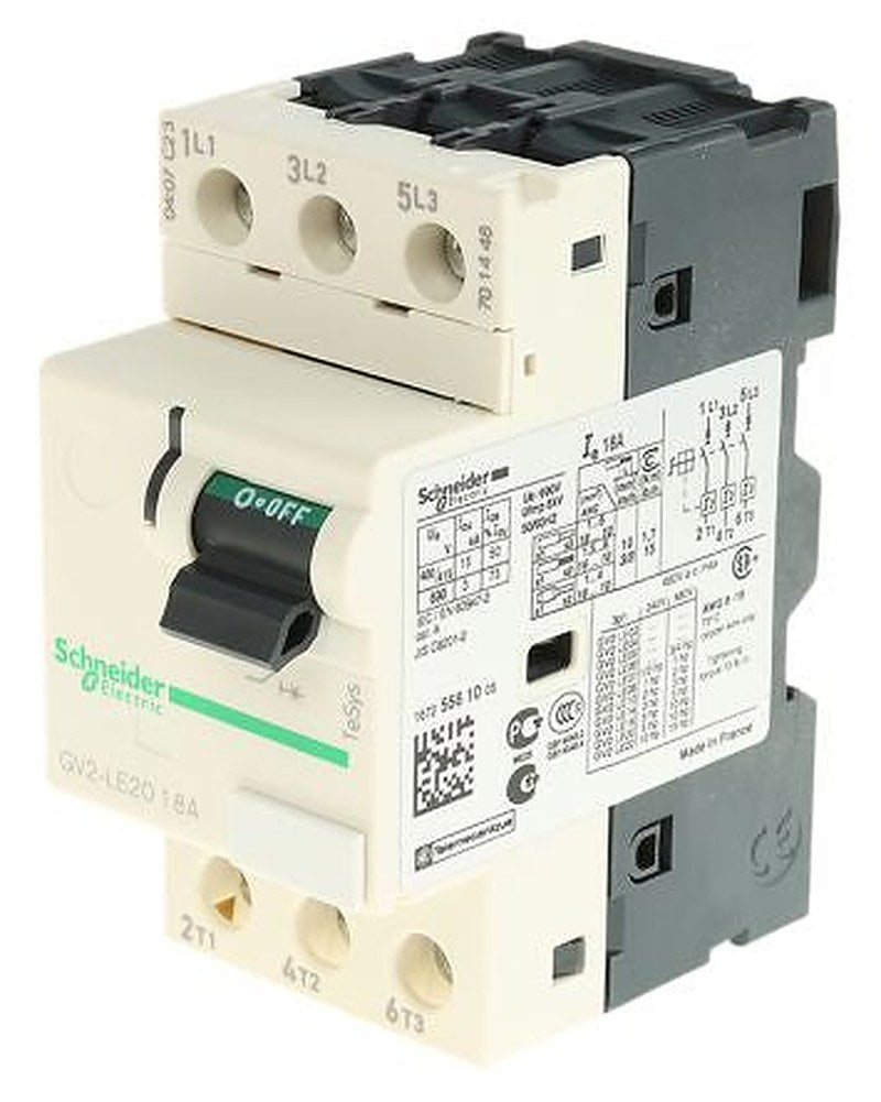 Schneider Electric 18A TeSyS GV Motor Protection Circuit Breaker, 690V, 60 °C, -20 °C