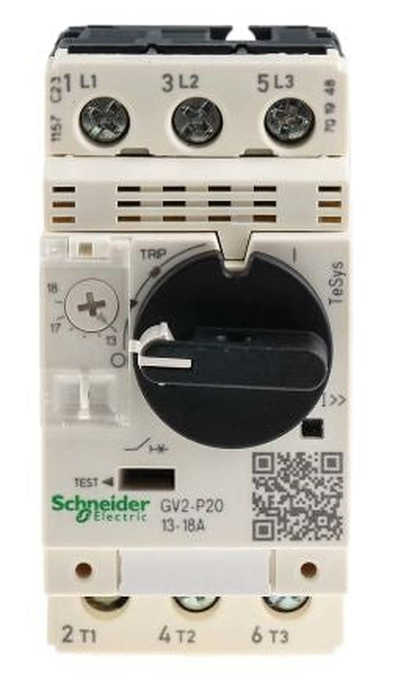 Schneider Electric 13A, 18 A TeSyS GV Motor Protection Circuit Breaker, 690V ac, 60 °C, -20 °C