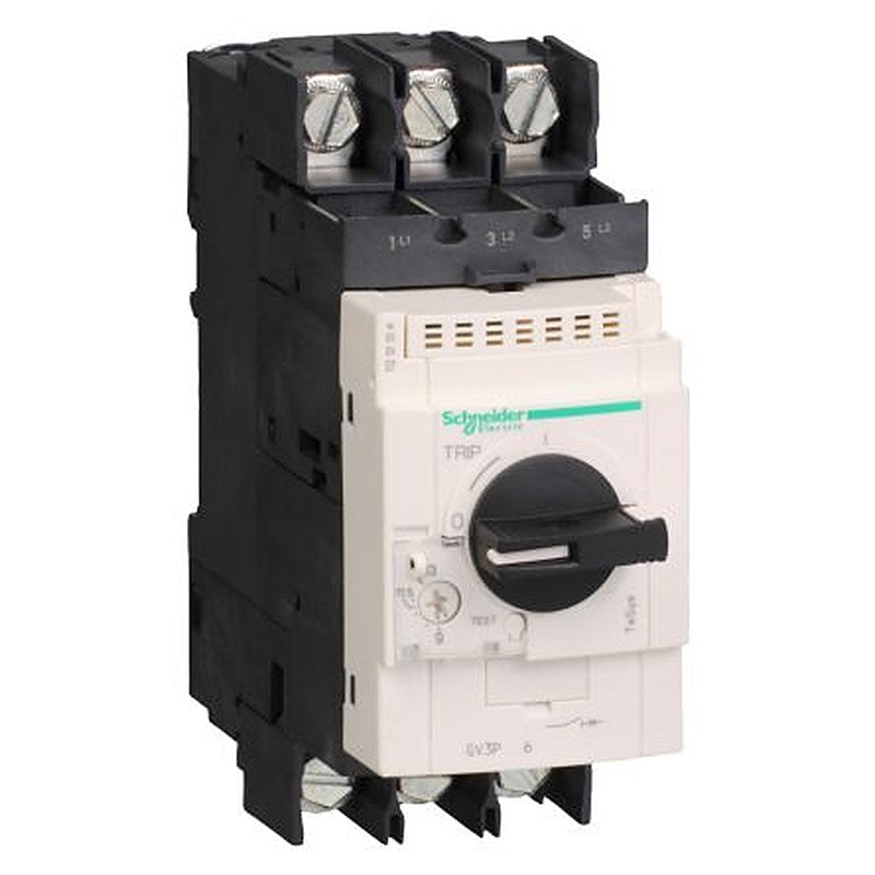 Schneider Electric TeSys Deca TeSyS GV Motor Protection Circuit Breaker - 3-Pole, DIN Rail, 40A Current Rating, 100 kA