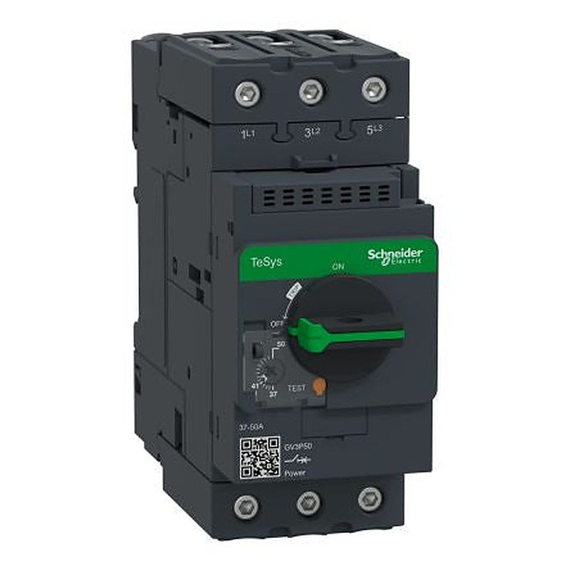 Schneider Electric TeSys TeSyS GV Thermal Circuit Breaker - 3-Pole, Direct, 50A Current Rating, 100 kA, 690V ac