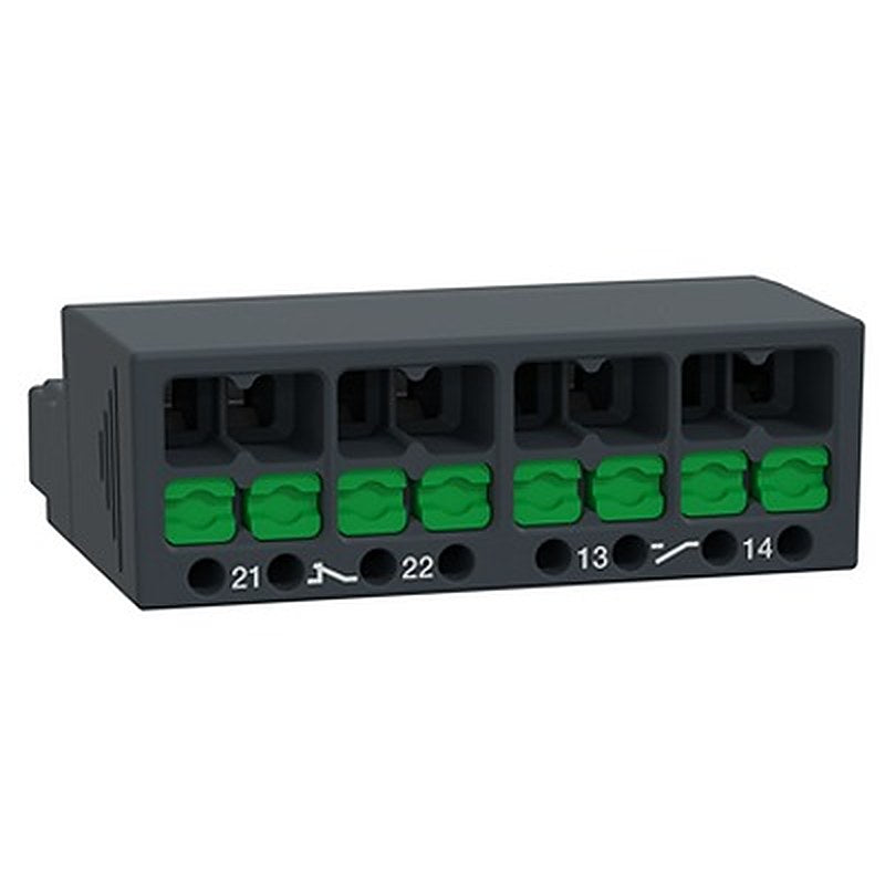 Schneider Electric Auxiliary Contact Block, TeSys Deca 1 NO/1 NC With Snap-In Terminal Terminal, 2.5A, 300V, GVAE11A