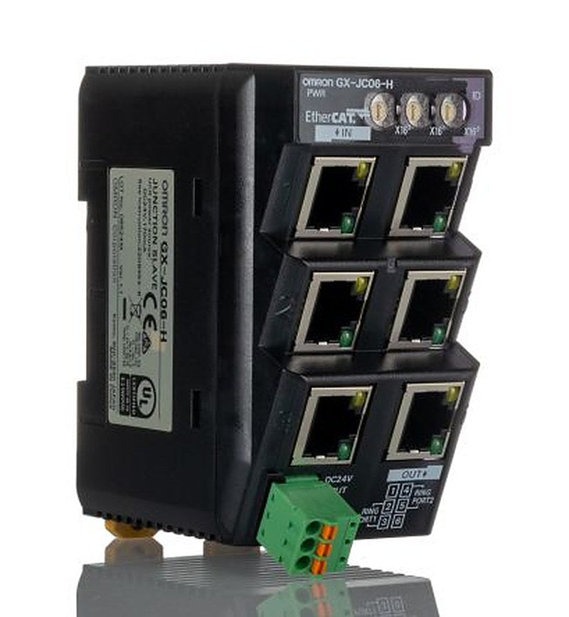 Omron EtherCAT Junction Slave Series DIN Rail Network Hub, 6, 24 V dc