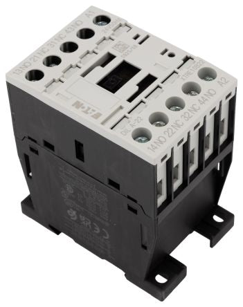 Eaton DILA Contactor Relay, 24V ac Coil, 4-Pole, 4 A 24V ac, 2 NO/2 NC, 415V ac