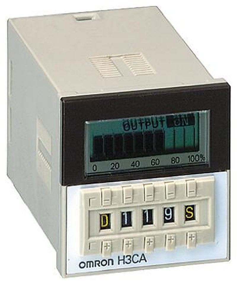 Omron H3CA Series DIN Rail Timer Relay, 1-Contact, 12 V dc, 0.1 s to 9990 h, Multifunction-Function