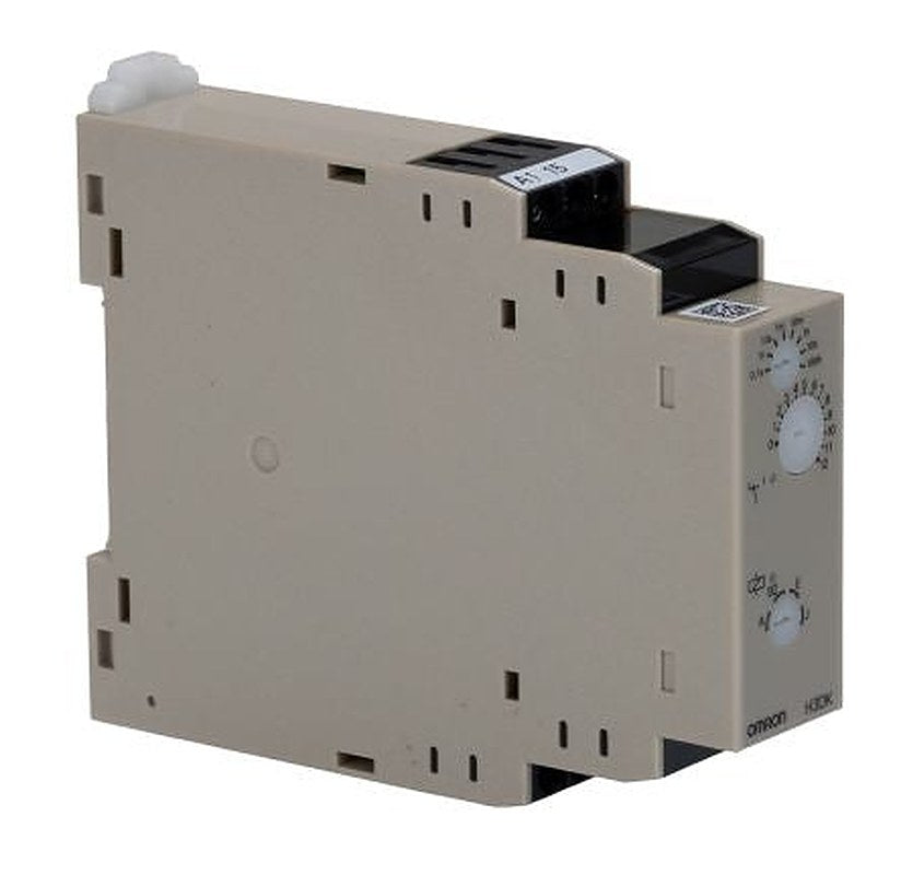 Omron H3DK Series DIN Rail Timer Relay, 2-Contact, 24 to 240 V ac/dc 24V ac, 240 V ac, 0.1 to 4320000 s,
