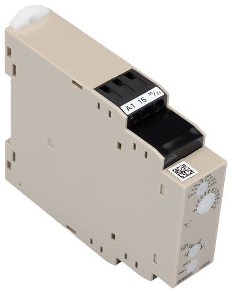 Omron H3DK Series DIN Rail Timer Relay, 2-Contact, 24 to 240 V ac/dc 24V ac, 240 V ac, 0.1s to 1200 h,