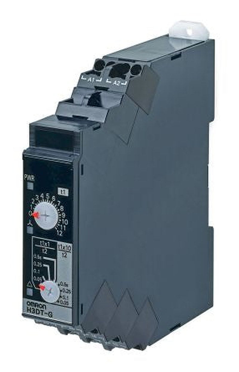 Omron H3DT Series DIN Rail Timer Relay, 2-Contact, 24 to 240 V 24V ac, 240 V ac, 1 to 120 s, 1-Function, SPDT Switch