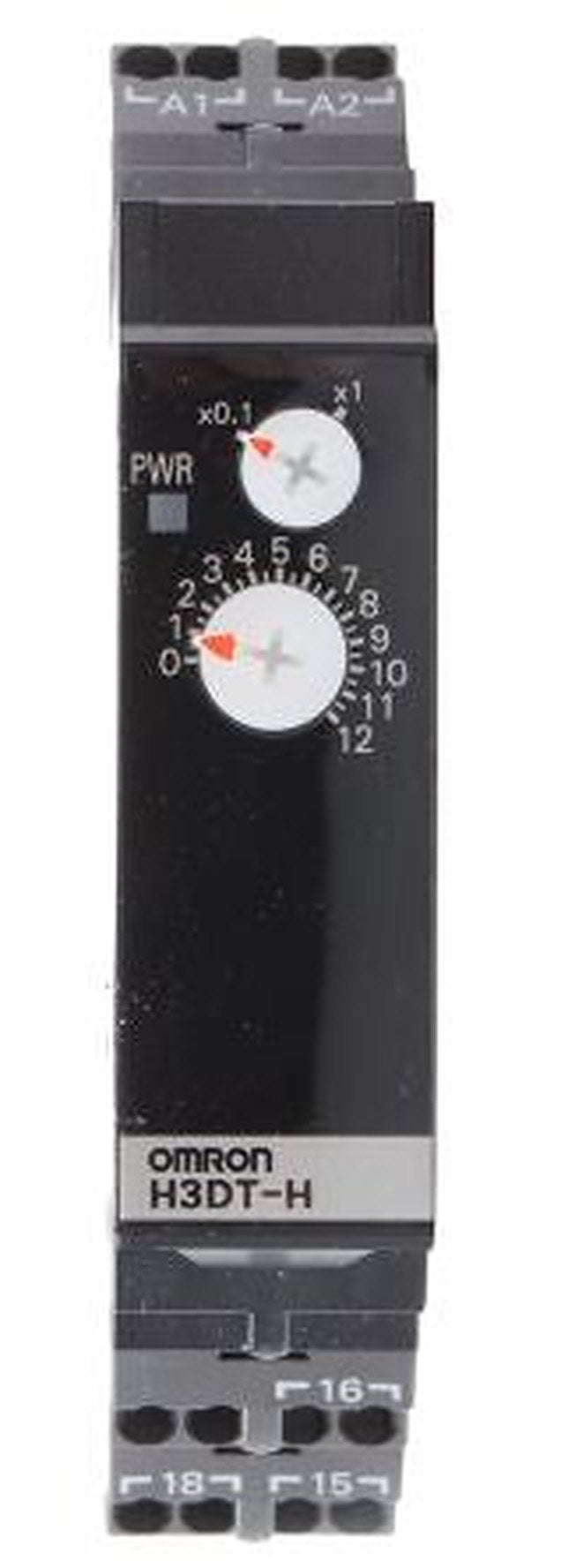 Omron H3DT Series DIN Rail Solid State Timer, 2-Contact, 240 V dc 48V ac, 0.1 to 12 s, 1-Function, SPDT Switch