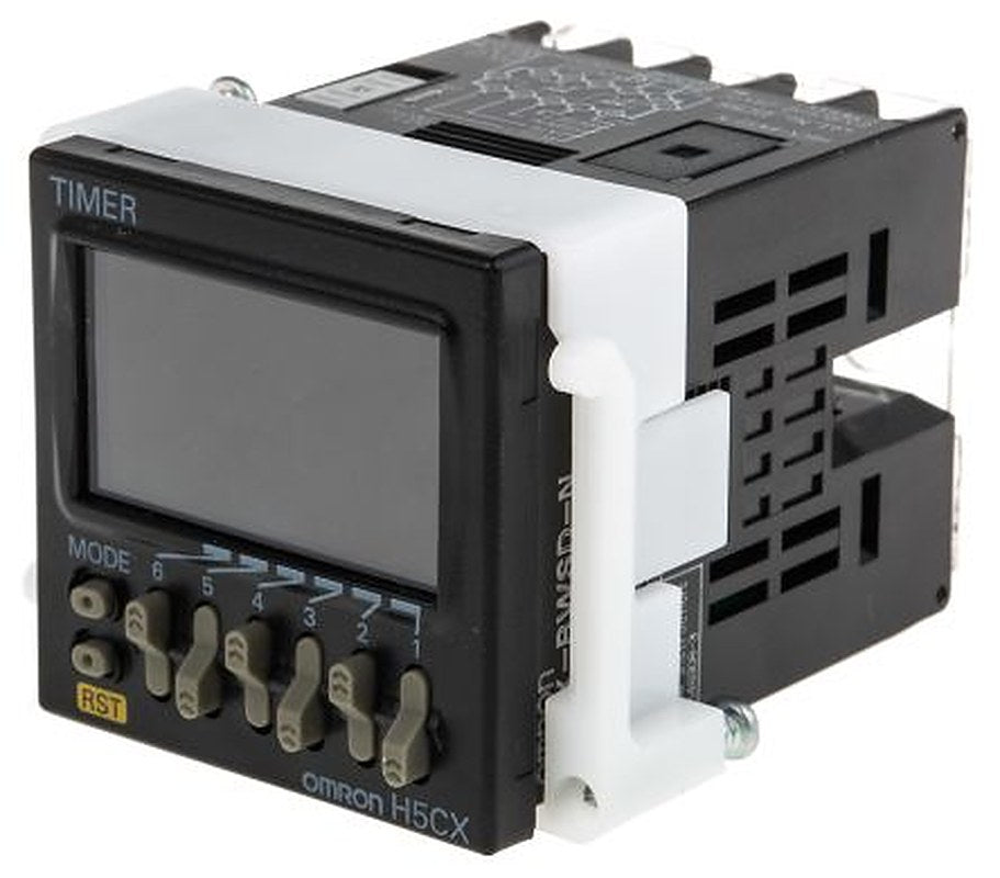 Omron H5CX Series Panel, Panel Mount Timer Relay, 2-Contact 24V ac, 0.001 s to 9999 h, 0.001 s to 9999 h,